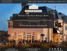 Tablet Screenshot of enchantehotel.com